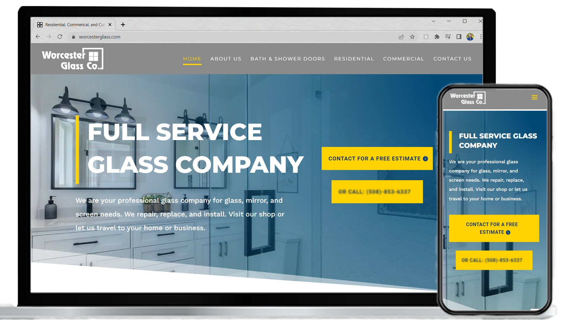 Worcester Glass Company website feature